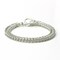 Layered Chain Bracelet in Sterling Silver, Custom Length Chainmail in Half Persian with Toggle Clasp product 1